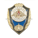 Значок мет. Отличник Космических войск (гор.эм., накладки)