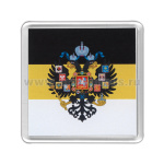 Магнит пластиковый Монархический флаг с гербом