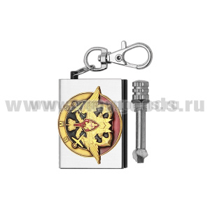 Брелок мет. Вечная спичка (огниво) с мет. накл. ВМФ (орел)