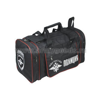 Сумка складная (твердая ткань) малая 30 л черная Полиция