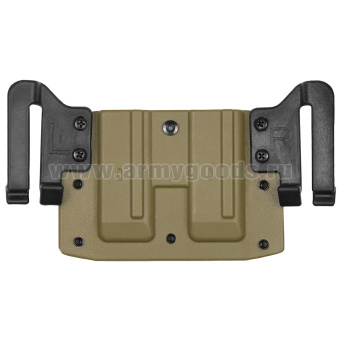 Подсумок тактический под 2 магазина ПМ (ударопрочный полиамид) песочный