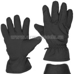 Перчатки тканевые зимние черные (утепл. флисом)