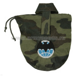 Чехол для фляги армейской (ткань "флора") вышитый Летучая мышь