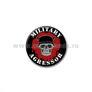 Значок сув. пласт. мал. Military agressor