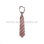 Галстук-регат РЖД (светло-серый с красными и серыми полосками)
