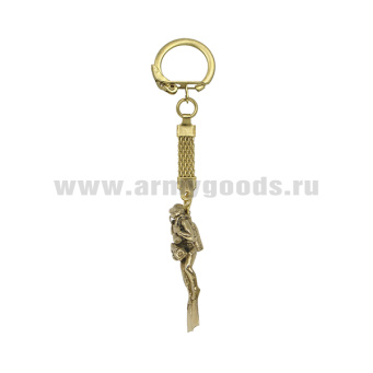 Брелок мет. Аквалангист с фонарем