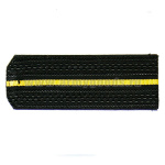 Погоны черн. 1 желт. пр. (на плащ)