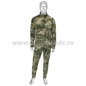 Термобелье флисовое "мох" (A-TACS FG) (фуфайка и кальсоны; 100% ПП) (С-1195) р-ры с 62