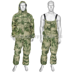 Костюм зим. "мох" (A-TACS FG) (ткань "Rip-Stop") фольгированный подклад на куртке и полукомбинезоне