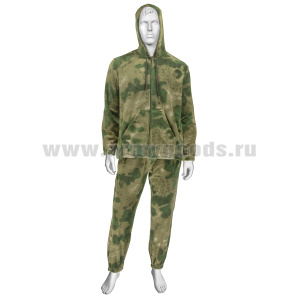 Костюм тактический флисовый "мох" (A-TACS FG) (с капюшоном/без капюшона)