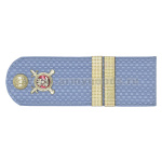 Погоны Полиции (ОВД) на голубую рубашку (без канта), укомпл. мет. фурнитурой (мл. сержант) пластик