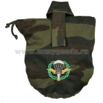 Чехол для фляги армейской (ткань "флора") вышитый ВДВ (эмблема ст/обр)