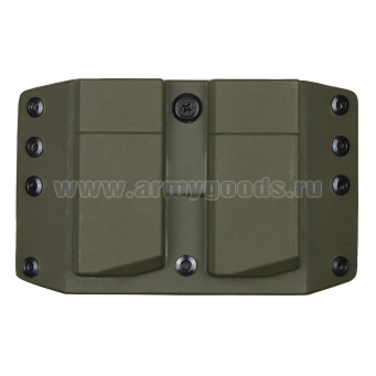 Подсумок тактический под 2 магазина Пистолета Ярыгина (ПЯ) ударопрочный полиамид (оливковый)