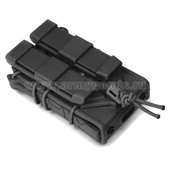 Подсумок тактический под магазин АК (ударопрочный полиамид с резинками) черный