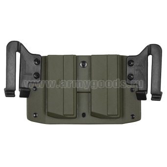 Подсумок тактический под 2 магазина Пистолета Ярыгина (ПЯ) ударопрочный полиамид (оливковый)