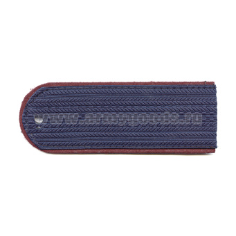 Погоны серо-синие (крап. кант) чистые (ФСИН на китель) пластик