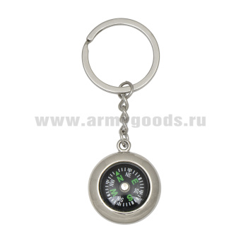Брелок мет. с компасом "Капля"