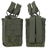 Подсумок открытого типа вертикальный для 2 маг АК ("русская цифра") (с системой крепления "MOLLE") 