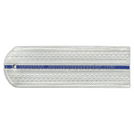 Погоны белые 1 васильк. пр. без канта Юстиция н/о на рубашку