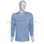 Тельняшка зим. х/б с начесом голубая р-ры с 44 по 60