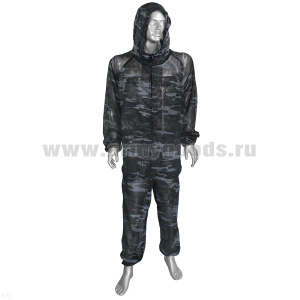 Костюм лет. Сетка (на молнии) кмф серый р-ры с 62