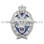 Значок мет. МВД Служба безопасности (с накладкой)