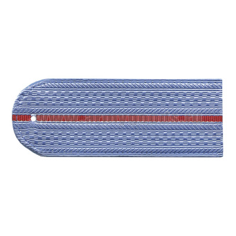 Погоны серо-голубые 1 красн. пр. без канта (Полиция на серо-голубую рубашку) нов/обр 12 см