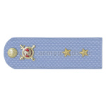 Погоны Полиции (ОВД) на голубую рубашку (без канта), укомпл. мет. фурнитурой (прапорщик) пластик