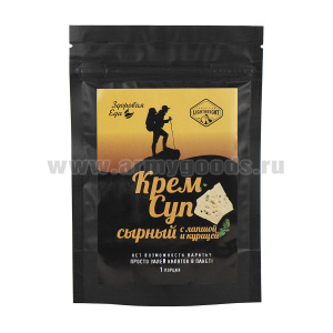 Сухое блюдо Крем-суп сырный с лапшой и курицей (50 г)