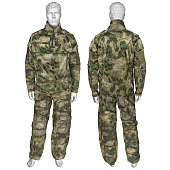 Костюм тактический ("мочалка") с защитными вставками "мох" (A-TACS FG)