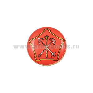 Значок мет. Ленинградский ВО (мал., круглый, смола, на пимсе)
