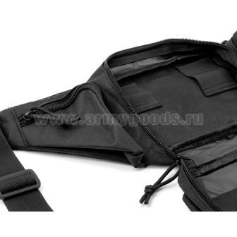 Сумка поясная черная (с системой крепления "MOLLE")