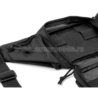 Сумка поясная черная (с системой крепления "MOLLE")