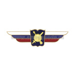 Значок мет. Должностной знак начальника высшего военного училища, проф. образоват. организации и общеобразовательной организации (РВСН)