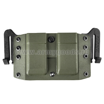 Подсумок тактический под 2 магазина Глок (ударопрочный полиамид) оливковый