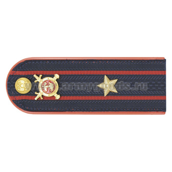 Погоны Полиции (ОВД) на китель, укомплектованные мет. фурнитурой (майор) пластик