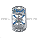 Жетон (нерж. ст., эмал.) ВМФ (орел на фоне андр. флага)