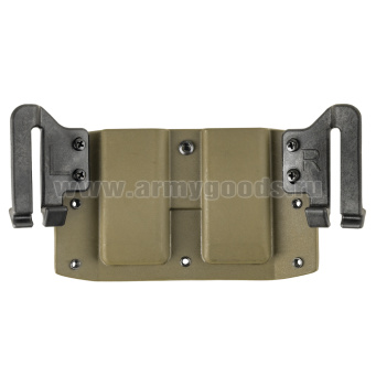 Подсумок тактический под 2 магазина Глок (ударопрочный полиамид) песочный