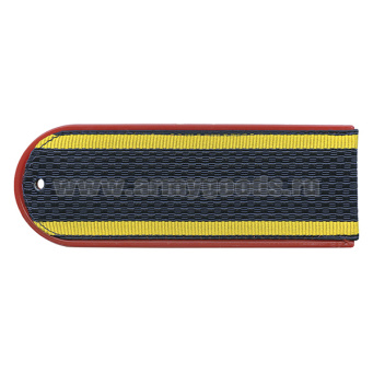 Погоны темно-синие (красн. кант) курсант. без "К" Полиция (ОВД) на пластике