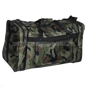 Сумка складная (твердая ткань) большая 60 л кмф зеленая