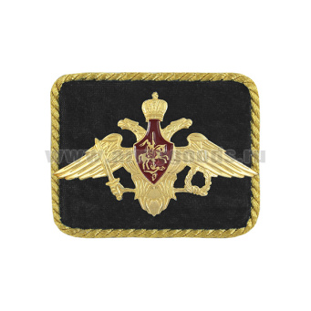 Погончики с мет. орлом РА бол. (на черном фоне) с золотым люрексным кантом