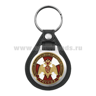 Брелок с эмблемой на виниловой подкладке Росгвардия (орел)