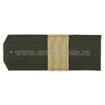 Погоны оливк. с нашитым металлиз. текстильным галуном (ст. сержант) на пластике