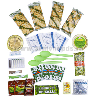 Сухпаек Армейские будни Офицерский (РПС-У) срок годности до 12.2026