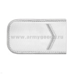 Погоны РЖД вышит. мет. серебр. белые (1 лычка)