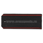 Погоны черн. красн. кант (на пластике)