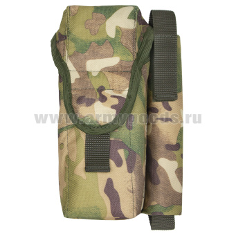 Подсумок УМТБС для 2 маг АК74/АКМ, 1 РОП и ножа (РОП слева) с системой крепления MOLLE "мультикам"