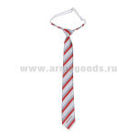 Галстук-регат РЖД (для среднего состава) НОВ/ОБР ТУ 2020г (красная полоса Panton 18-1763)