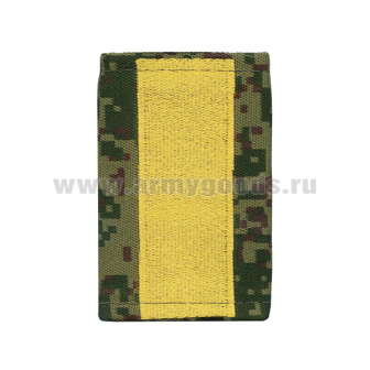 Ф/пог. "русская цифра" вышит. продольная полоса желт. (старшина)