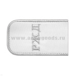 Погоны РЖД вышит. мет. серебр. белые «РЖД»